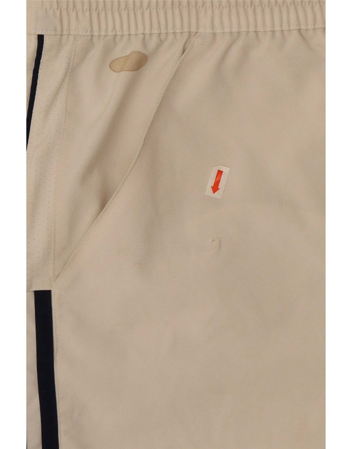 Adidas Pantaloncini sportivi da uomo grandi bianchi in poliestere