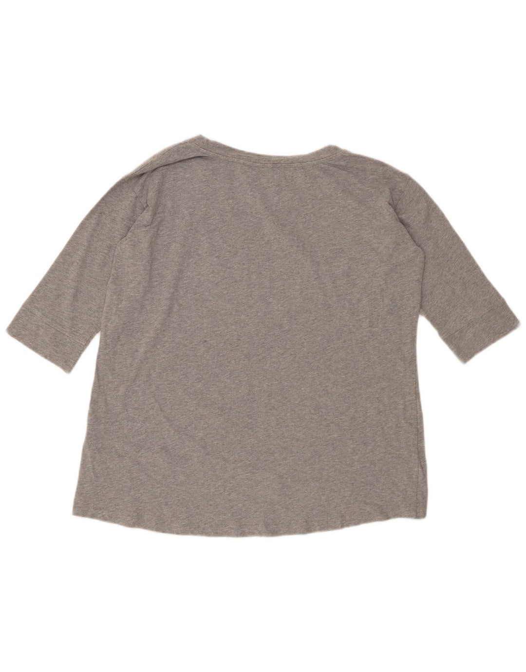 CHAMPION Top da donna con grafica Heritage Fit manica 3/4 UK 16 Large Grigio