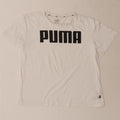 PUMA Womens Graphic T-Shirt Top UK 14 Medium White Cotton Vintage Puma and Second-Hand Puma from Messina Hembry 