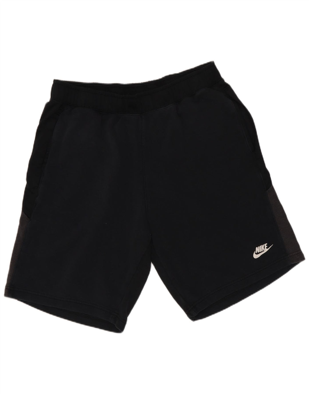 Pantaloncini sportivi Nike da uomo grandi in cotone color block nero