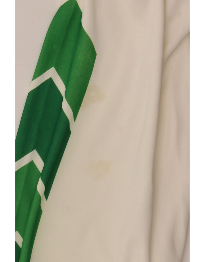 Giacca da tuta da uomo vintage 2XL in nylon color block bianco