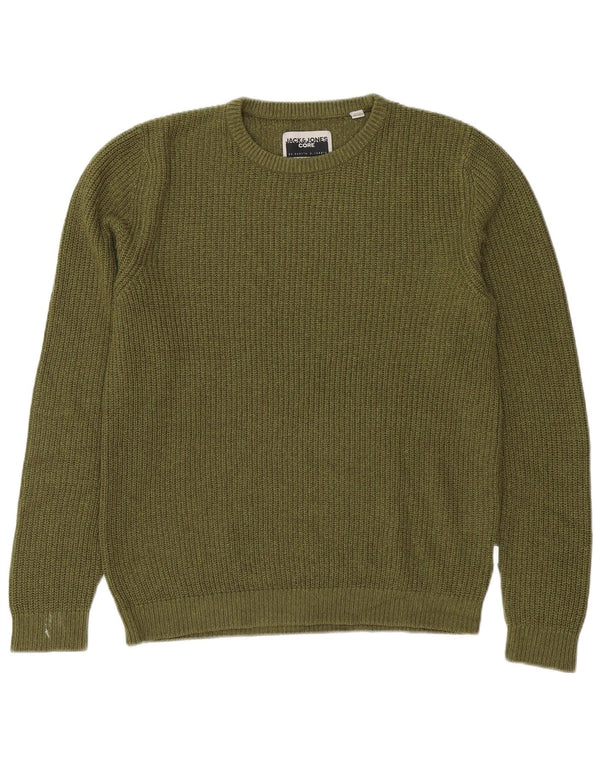 Jack & Jones Maglione da uomo con scollo a barca grande acrilico kaki
