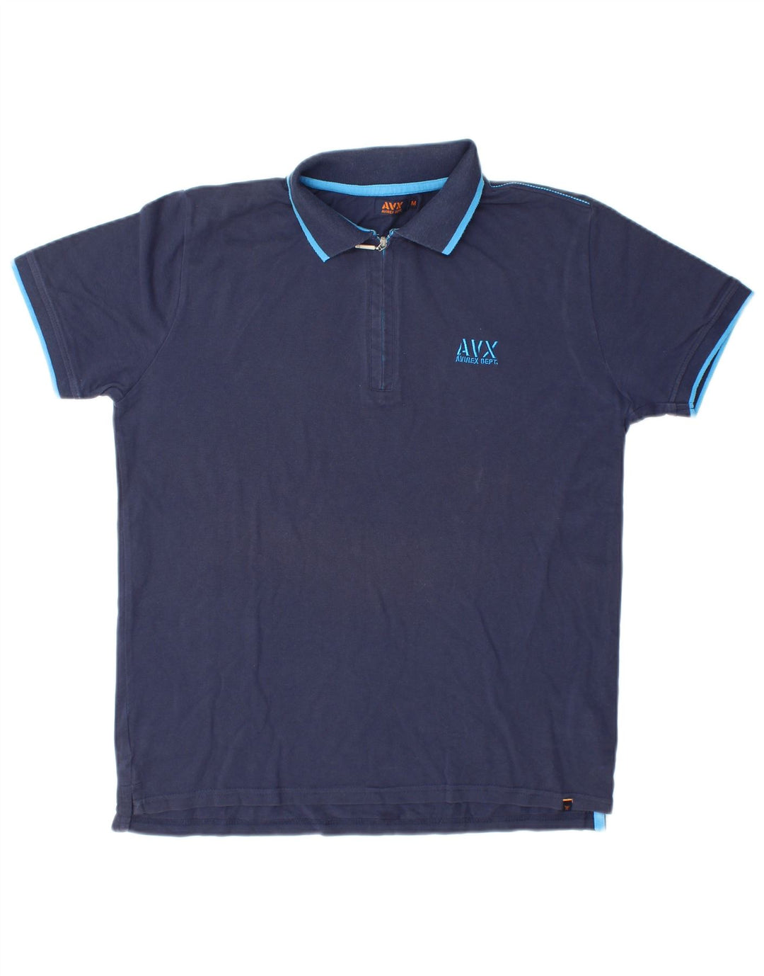 Polo da uomo AVIREX media cotone blu navy