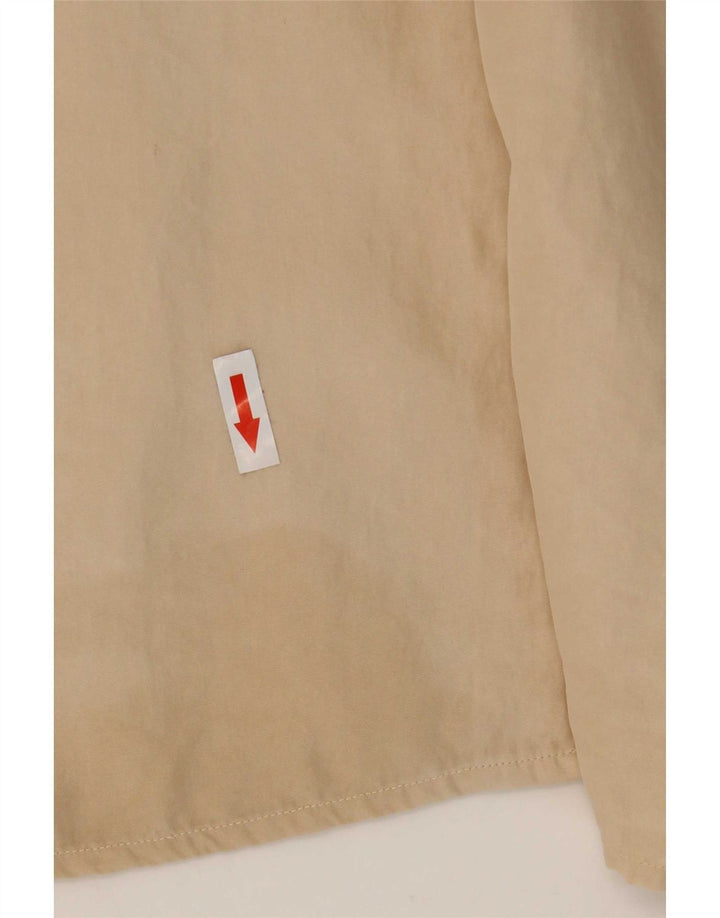 Camicetta Camicia Vintage da Donna IT 48 XL Beige Seta