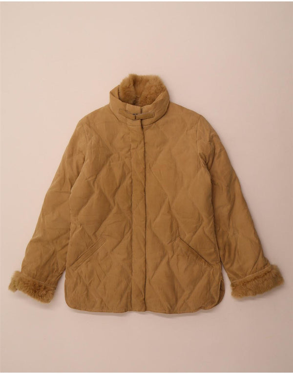 Giacca imbottita vestibilità ampia da donna Parisport IT 44 Beige medio Poliammide