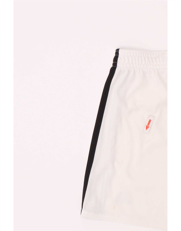 Pantaloncini sportivi Adidas da ragazzo Boston Celtics 5-6 anni in poliestere bianco