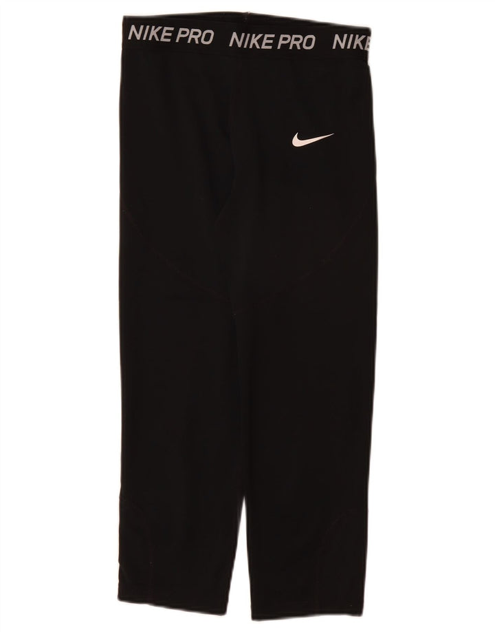 Pantaloni da tuta con grafica NIKE per ragazze 7-8 anni in poliestere nero