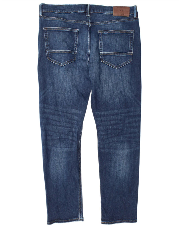 Jeans slim da uomo Marks & Spencer W34 L29 cotone blu