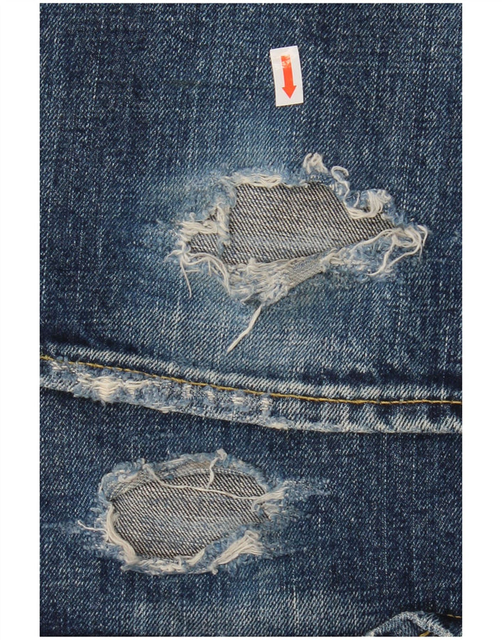 Jeans dritti invecchiati da uomo Meltin' Pot W31 L34 cotone blu