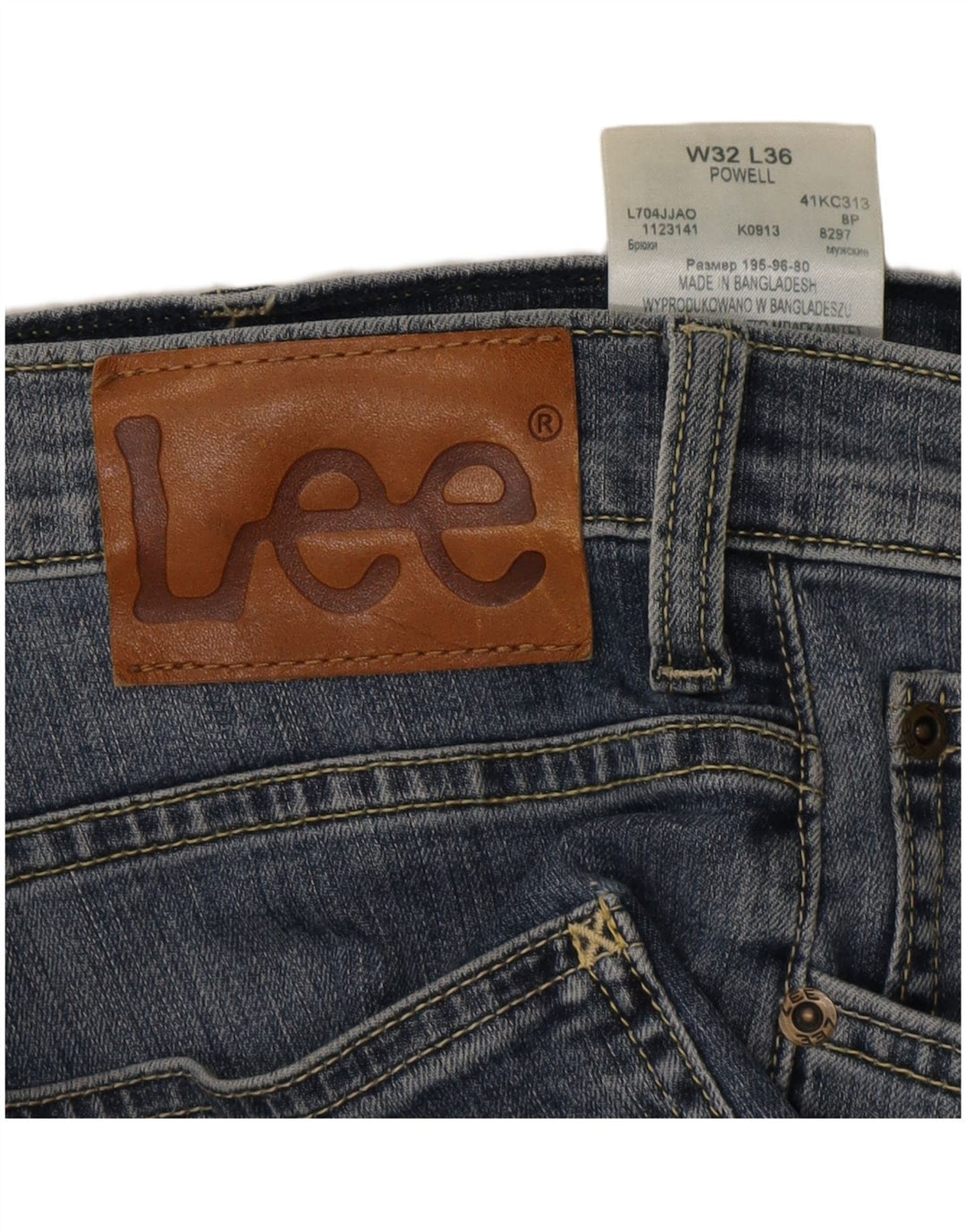 Jeans LEE Powell Slim da uomo W32 L31 in cotone blu