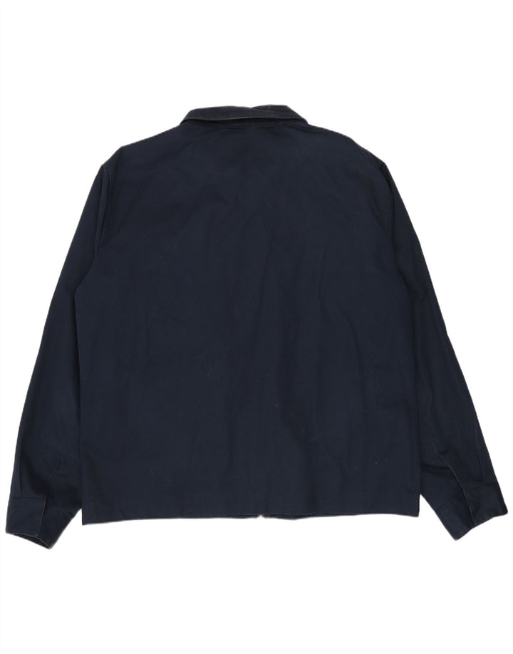 Giubbotto bomber autografo da uomo Marks & Spencer UK 42 XL cotone blu navy