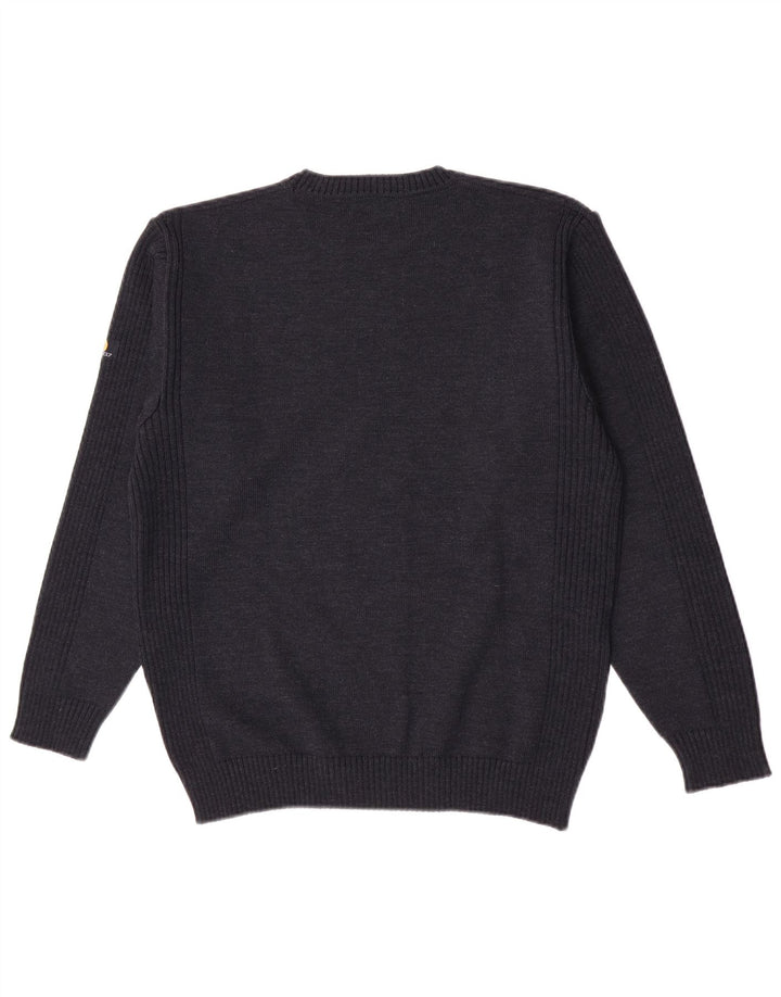 Maglione maglione girocollo da uomo Sail Exp IT 50 medio in lana blu navy