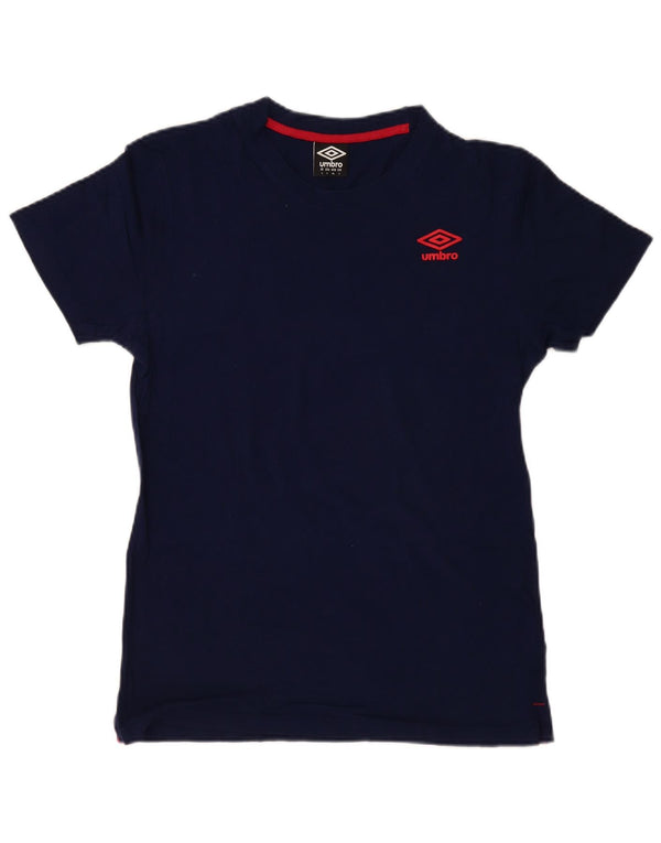 T-shirt da uomo Umbro Top Large in cotone blu navy