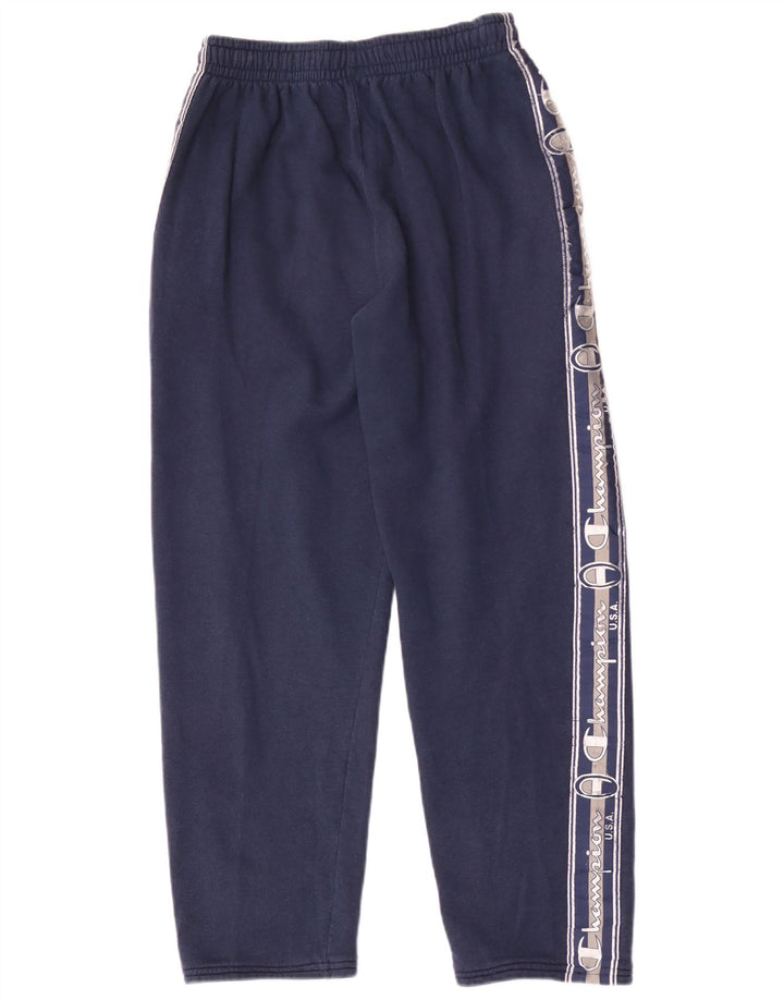Pantaloni da tuta grafica da uomo Champion a blocchi di colore blu navy medio