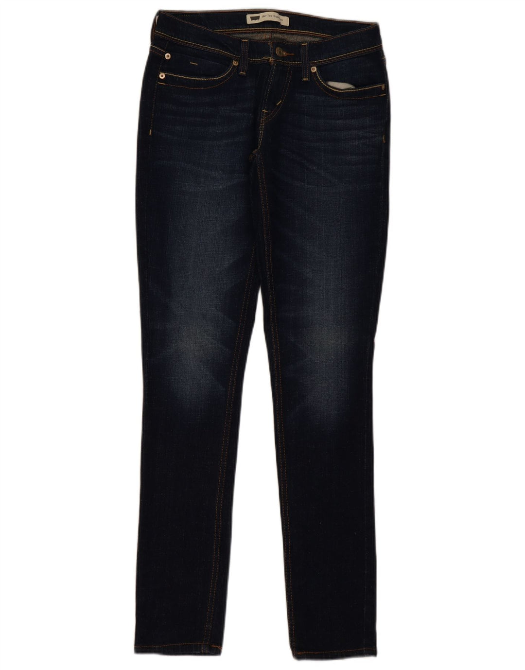 Jeans Levi's da donna 524 super bassi slim W30 L32 cotone blu navy
