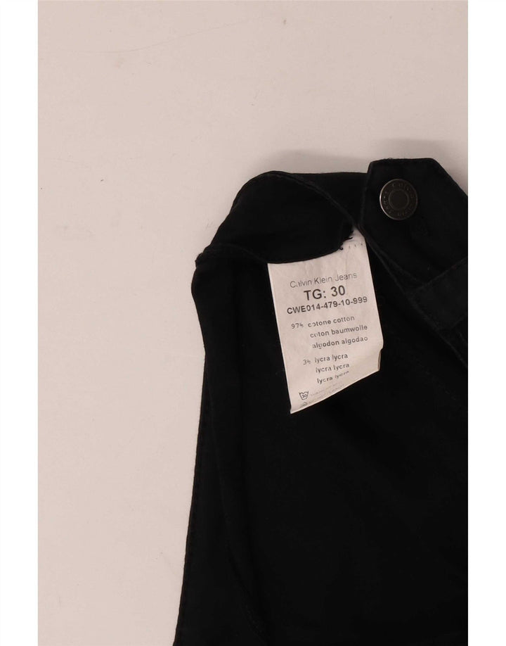 Calvin Klein Mini gonna a portafoglio da donna media W30 Cotone nero