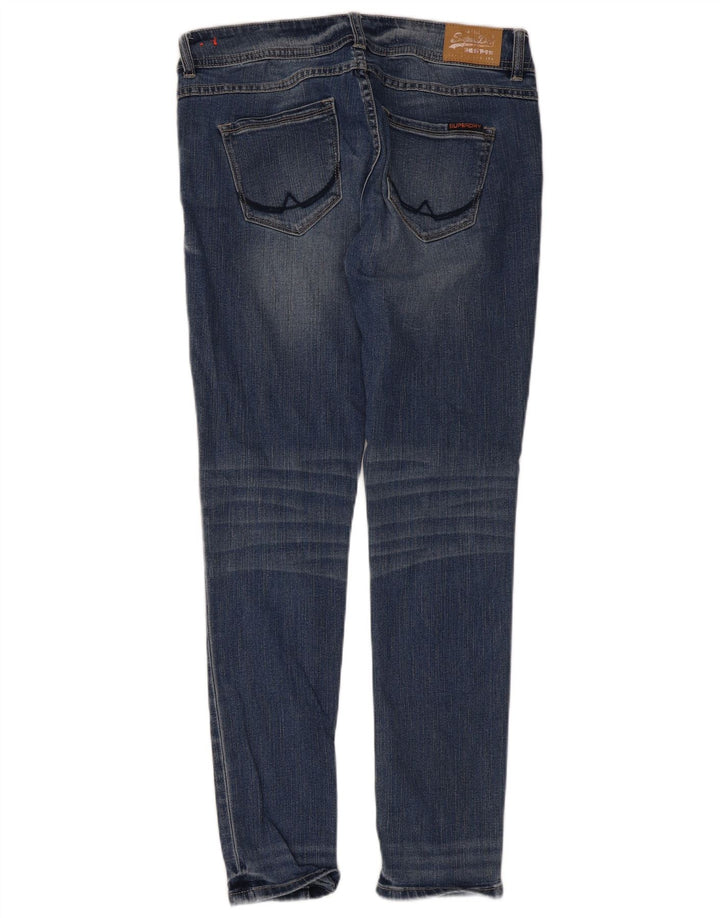 Jeans skinny effetto invecchiato da donna Superdry W32 L30 cotone blu