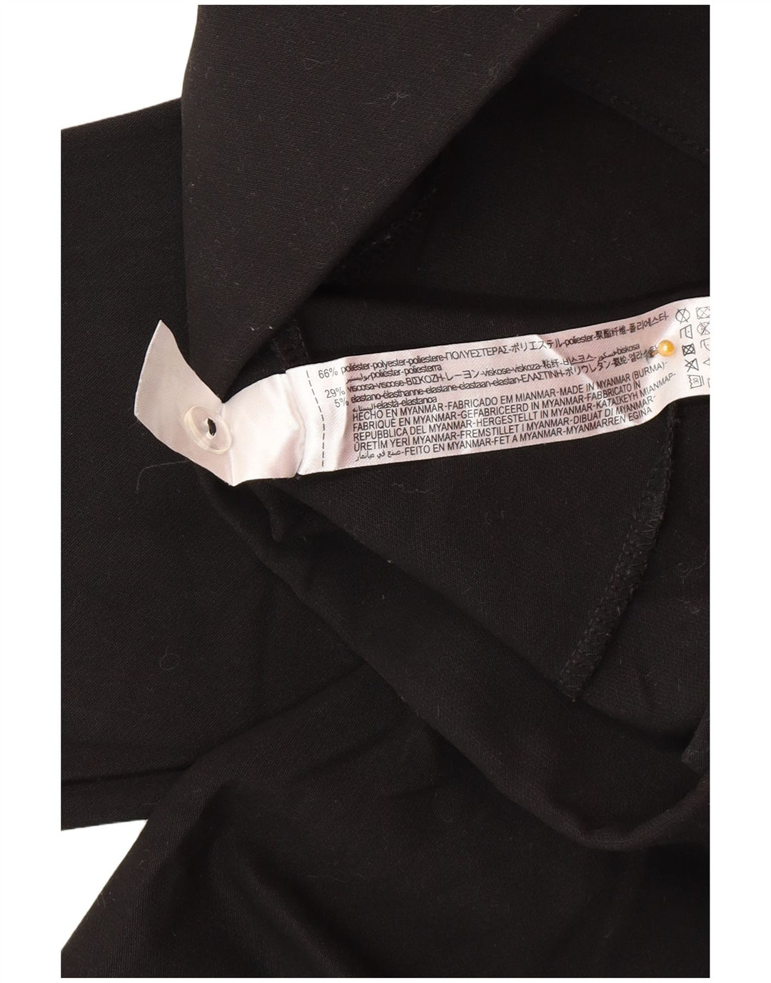 Pantaloni casual slim da donna Zara XS W24 L27 poliestere nero