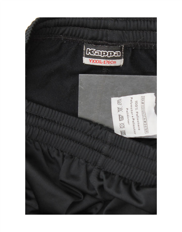 KAPPA Boys Tracksuit Trousers Joggers 15-16 Years 3XL Black Polyester Vintage Kappa and Second-Hand Kappa from Messina Hembry 