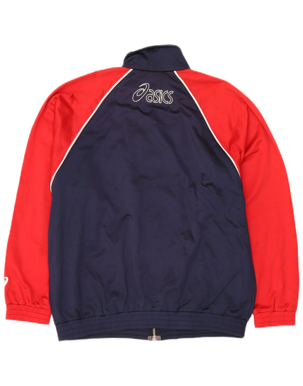 Giacca da tuta grafica ASICS da uomo, colore blu navy medio