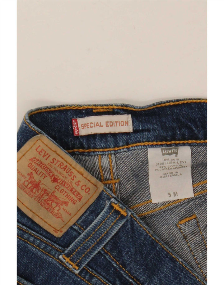 Jeans Levi's da donna slim effetto invecchiato US 5 medio W30 L26 cotone blu