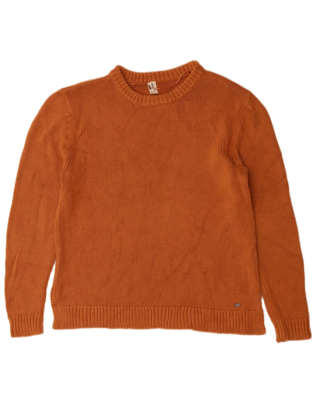 Maglione maglione girocollo da donna O'Neill UK 14 Cotone arancione medio