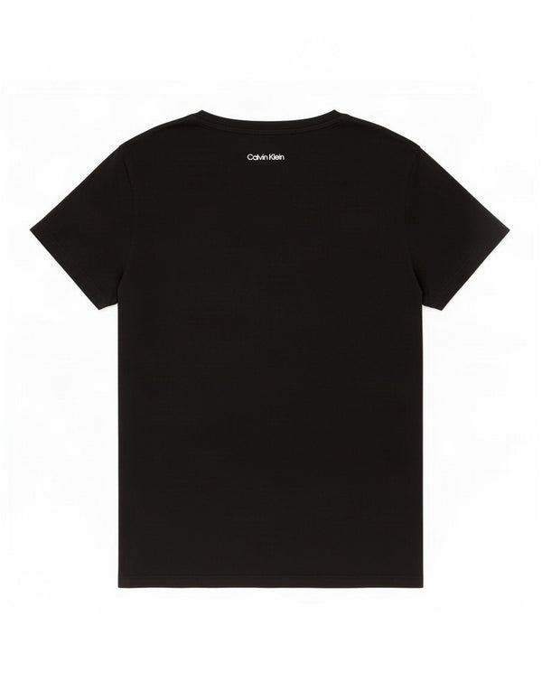 Maglietta grafica da donna Calvin Klein Jeans Top UK 14 cotone nero medio