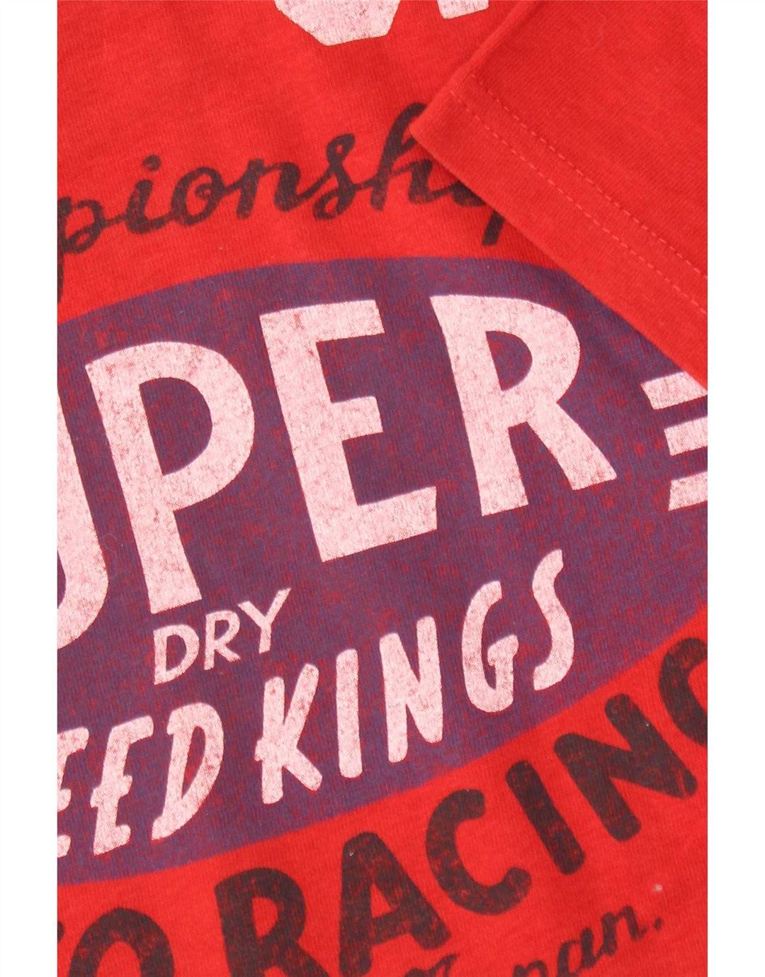 T-shirt grafica da uomo Superdry Top in cotone rosso medio