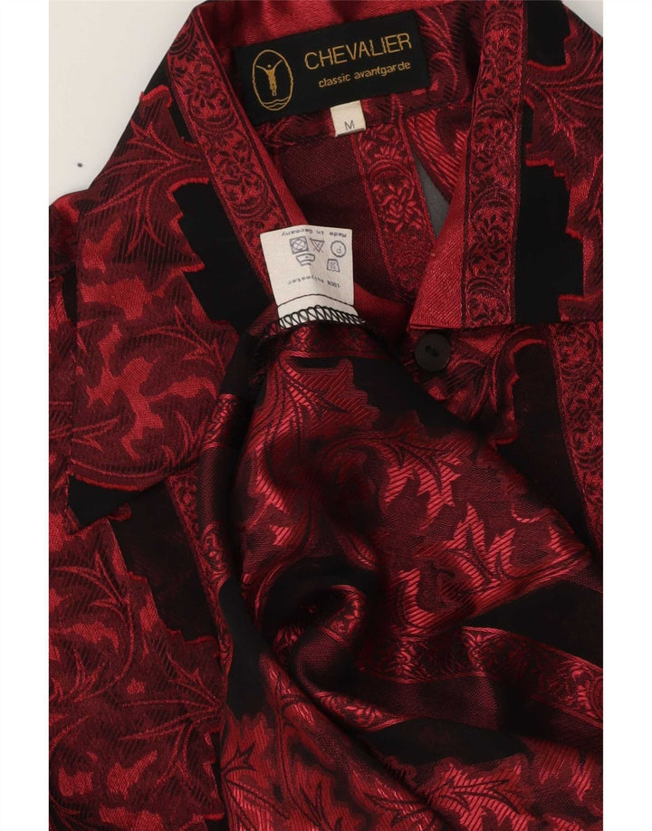 Camicia da uomo Chevalier in poliestere a righe rosse medie