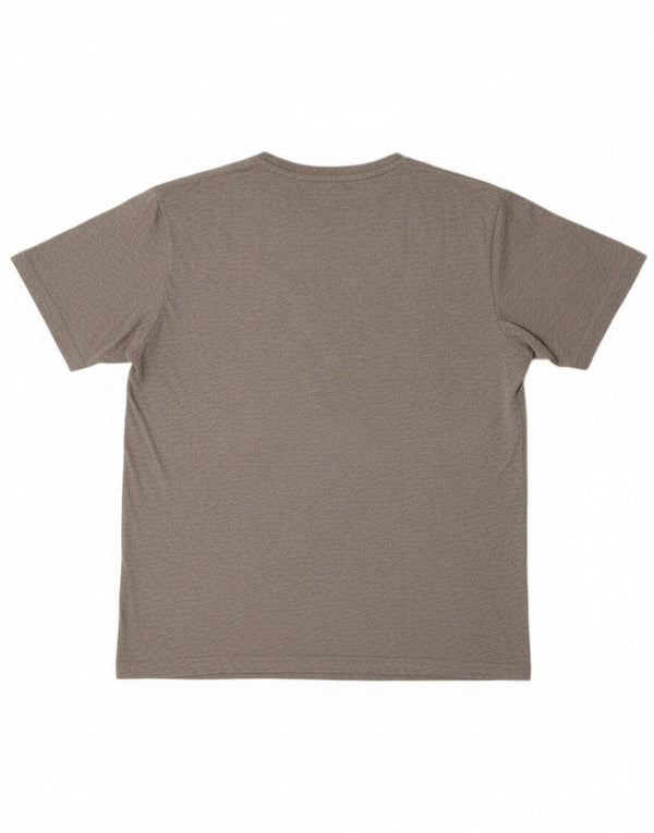 T-shirt grafica da uomo Kappa Top 2XL in cotone grigio