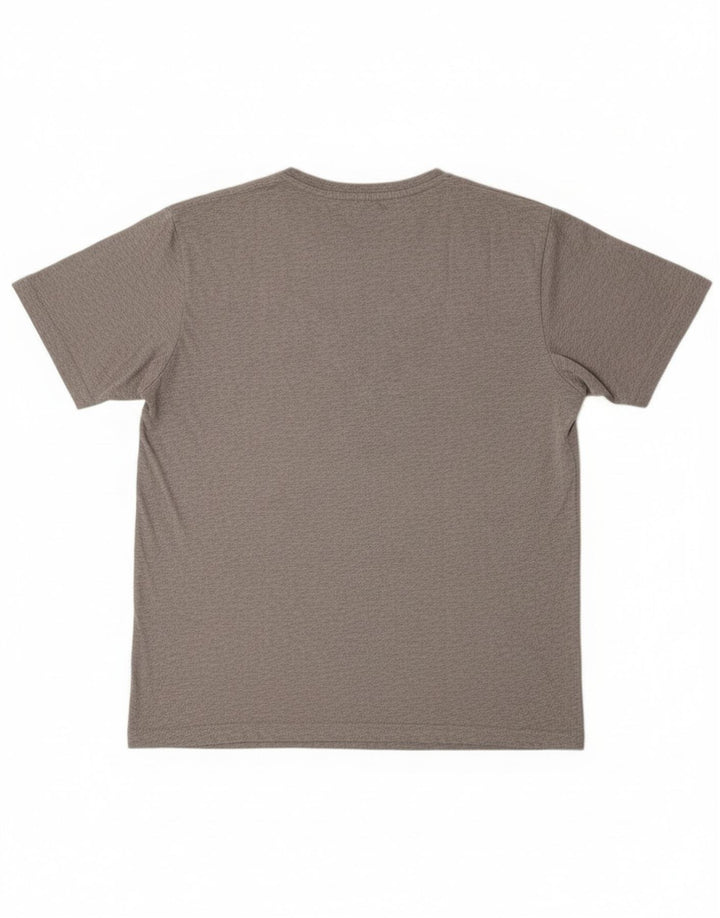 T-shirt grafica da uomo Kappa Top 2XL in cotone grigio