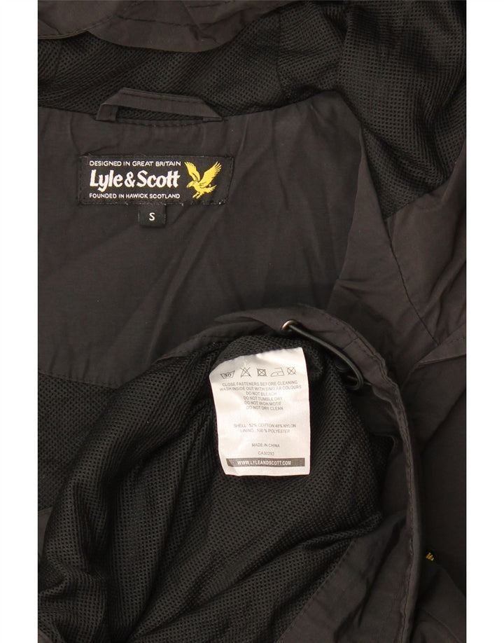 Giacca a vento con cappuccio da uomo Lyle & Scott UK 36 Small Poliestere grigio