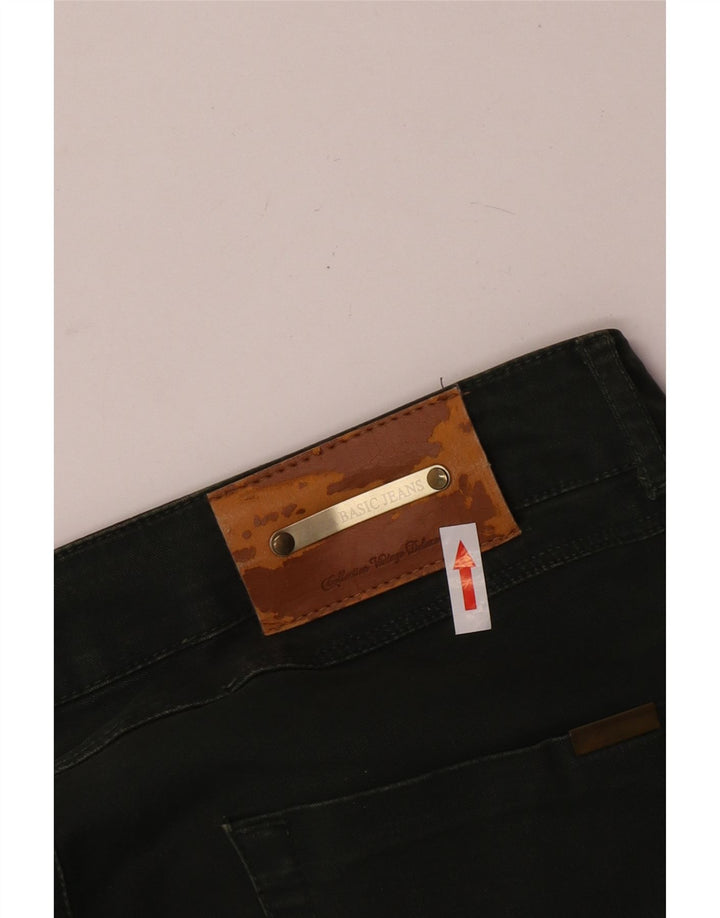 Jeans crop slim da donna Zara EU 40 medio W30 L24 verde