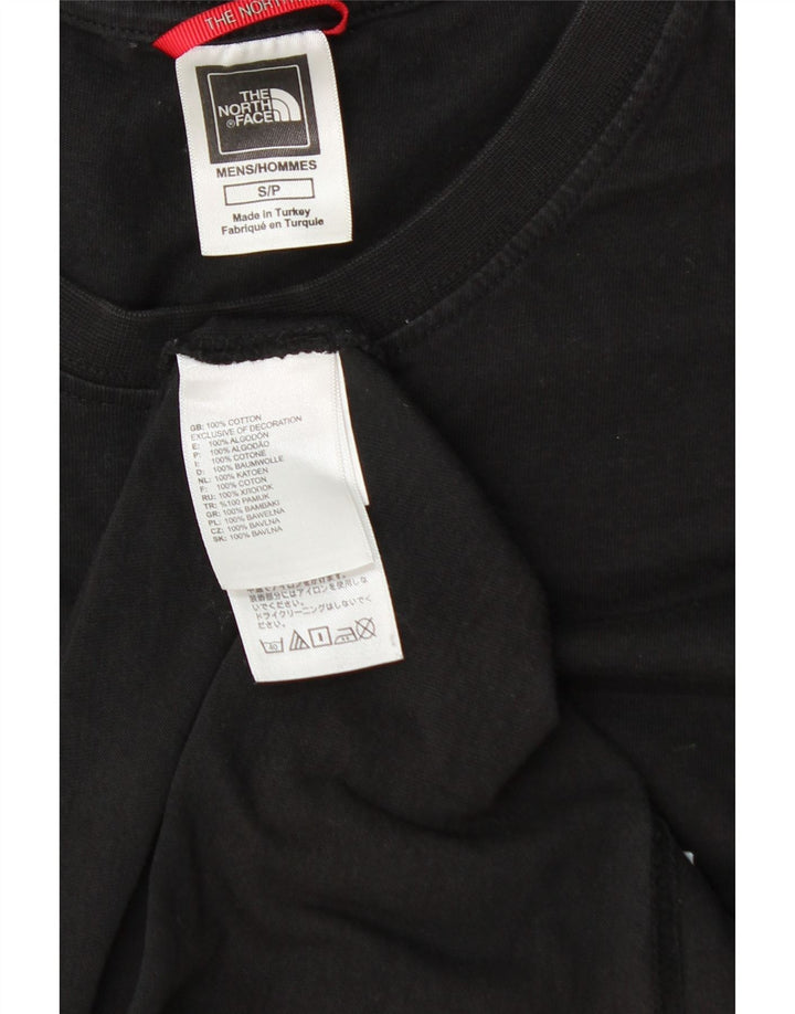 THE NORTH FACE Mens Graphic T-Shirt Top Small Black Cotton Vintage The North Face and Second-Hand The North Face from Messina Hembry 