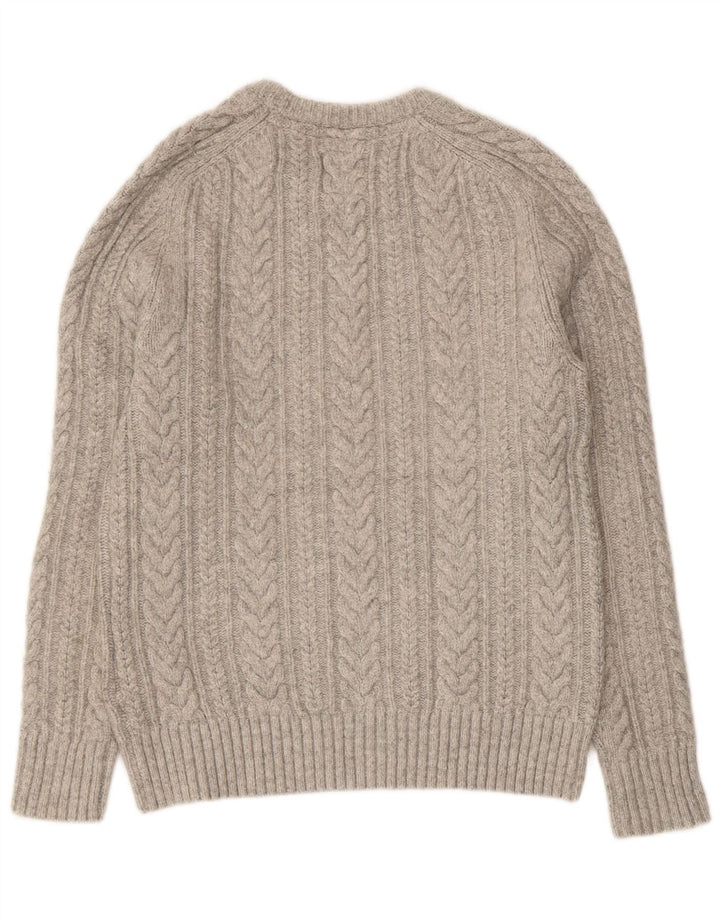 Maglione maglione girocollo da donna Fat Face UK 14 grande grigio