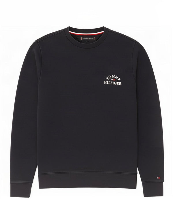 Tommy Hilfiger Mens Sweatshirt Jumper Small Navy Blue Cotton