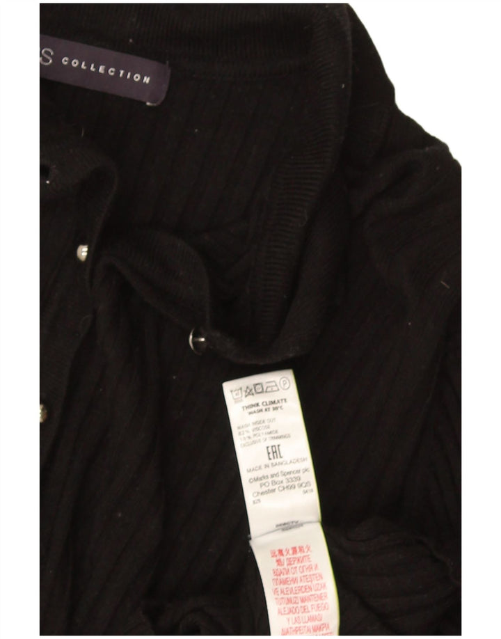 Polo da donna Marks & Spencer UK 18 XL viscosa nera