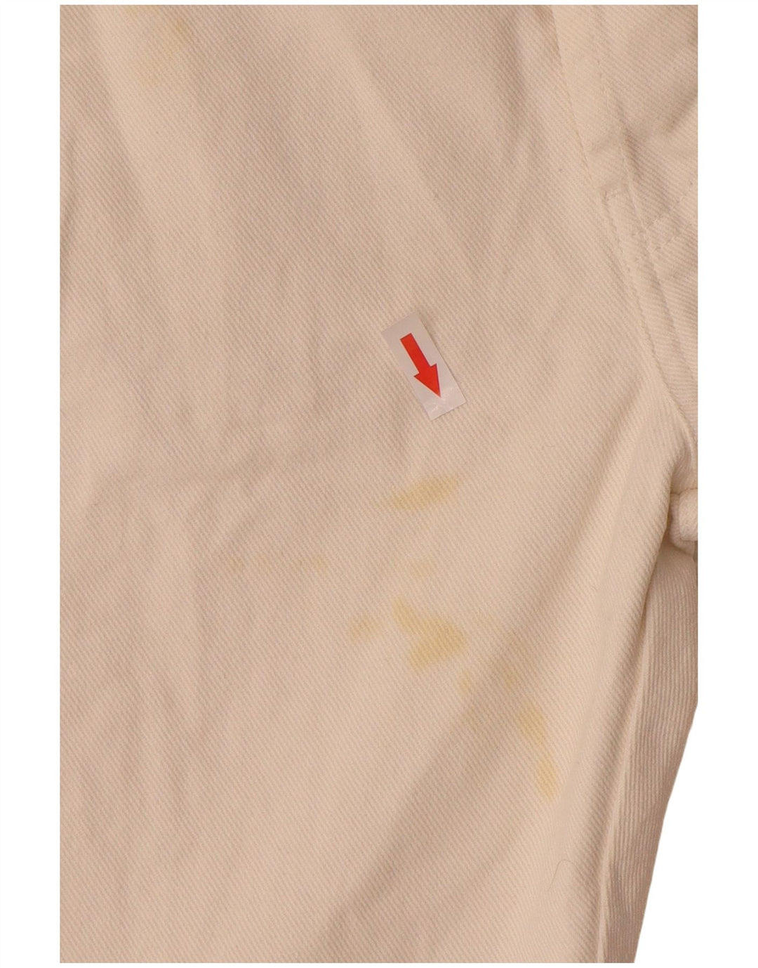 Jeans dritti da uomo Hugo Boss W32 L34 cotone bianco sporco