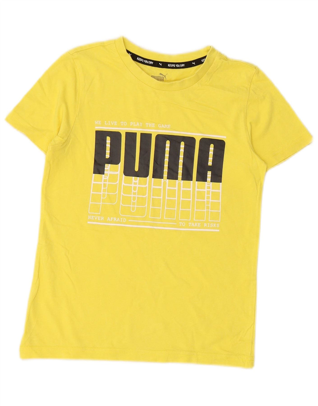 Maglietta grafica PUMA da bambino, 9-10 anni, gialla