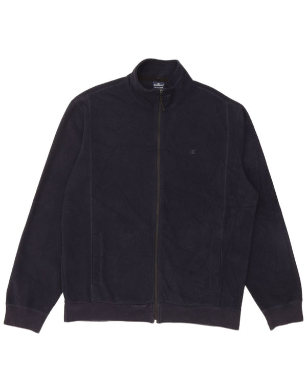 Giacca in pile da uomo CHAMPION UK 44 2XL Poliestere blu navy