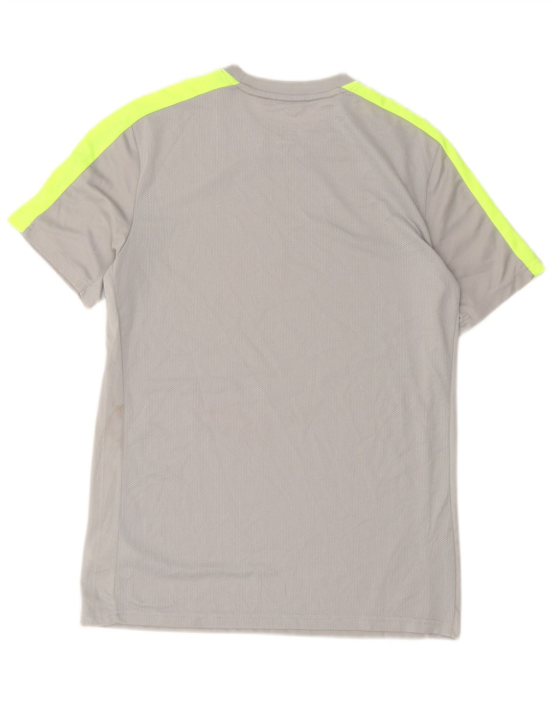 T-shirt Nike Dri Fit Slim Fit da uomo, grande, in poliestere color block grigio