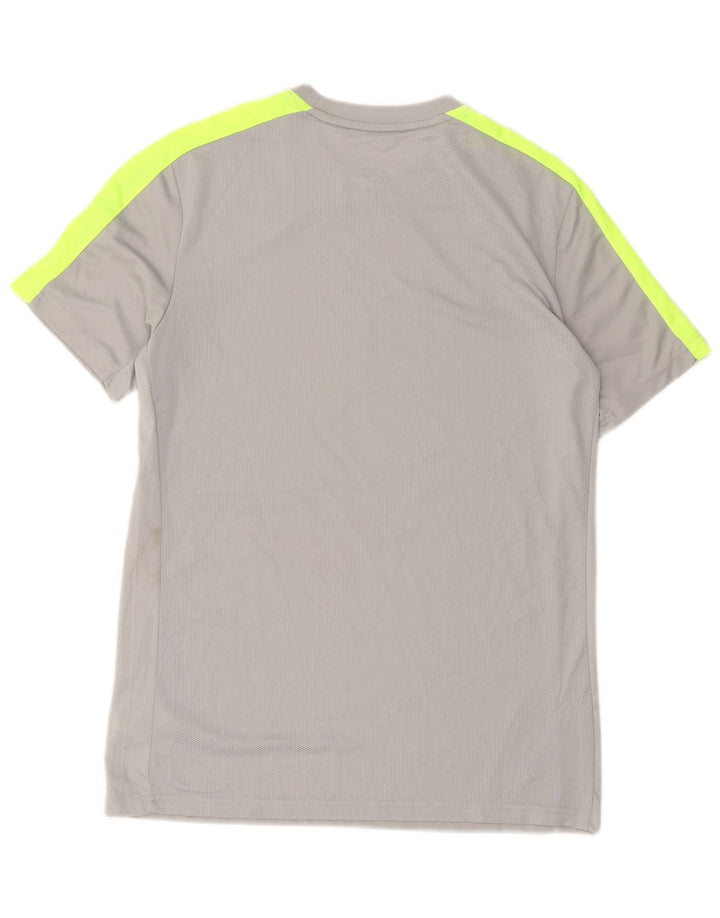 T-shirt Nike Dri Fit Slim Fit da uomo, grande, in poliestere color block grigio