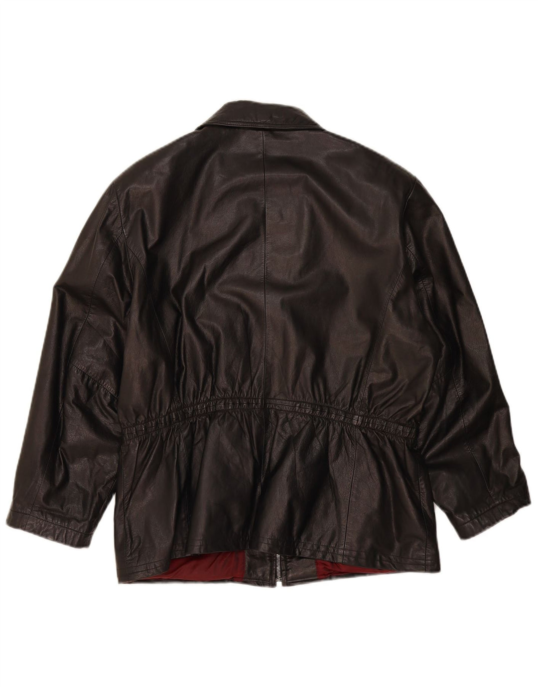 Giacca in pelle oversize da donna Yorn EU 40 Pelle nera media