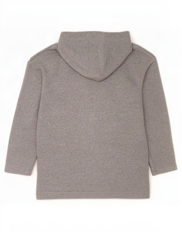 Maglione con cappuccio oversize in pile da donna Marks & Spencer UK 8/10 piccolo grigio