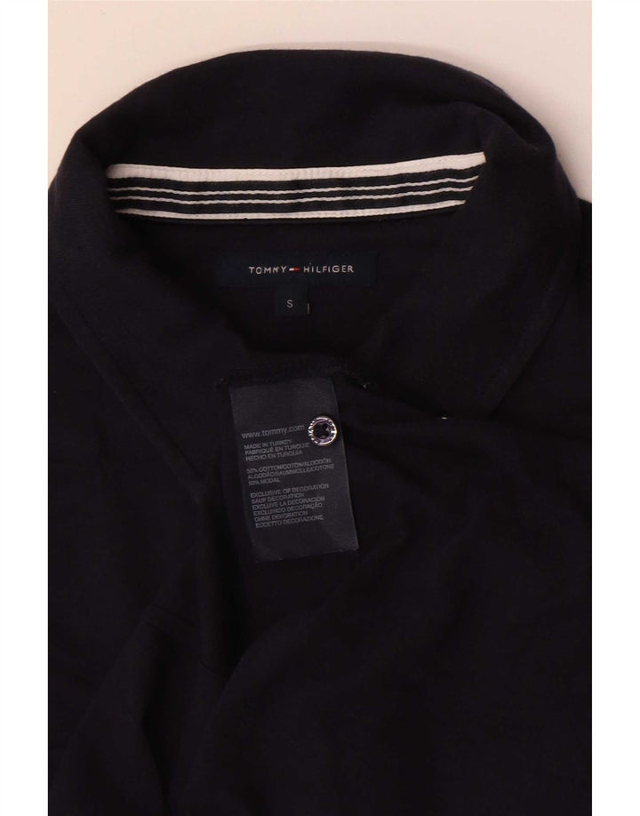 Camicia pullover da donna Tommy Hilfiger UK 10 piccola in cotone blu navy