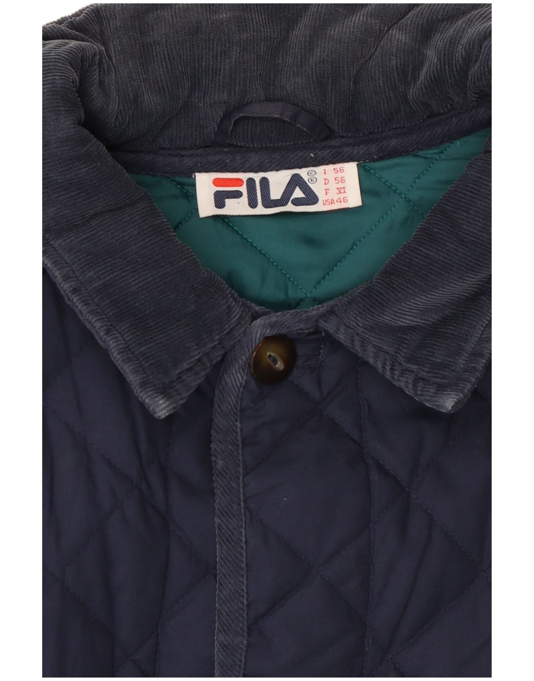 Giacca trapuntata da uomo Fila IT 56 3XL Blu Navy