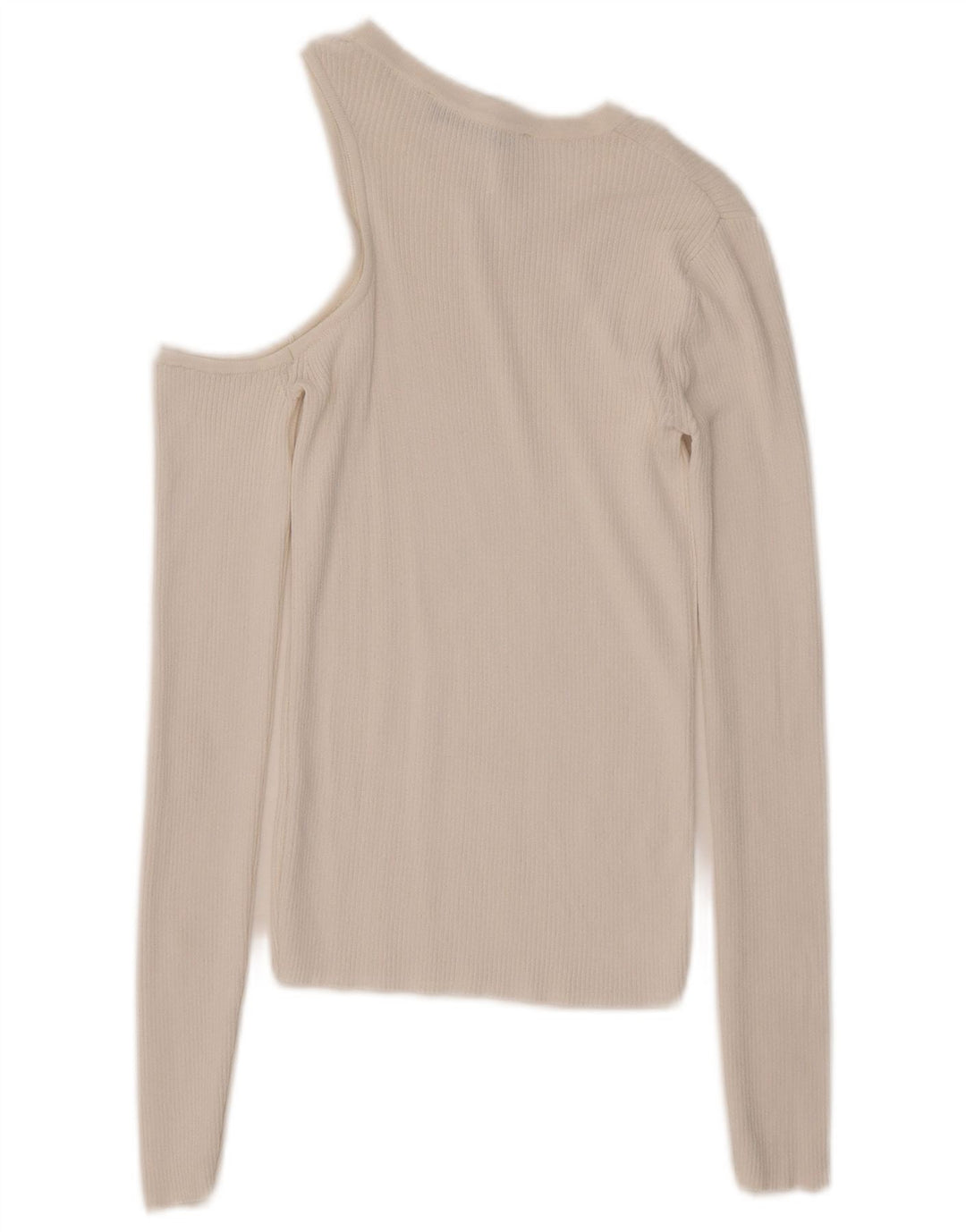 Top Zara da donna a maniche lunghe e monospalla UK 8 Small bianco