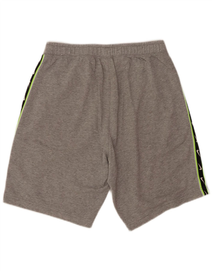NIKE Pantaloncini sportivi grafici da uomo in cotone color block grigio medio