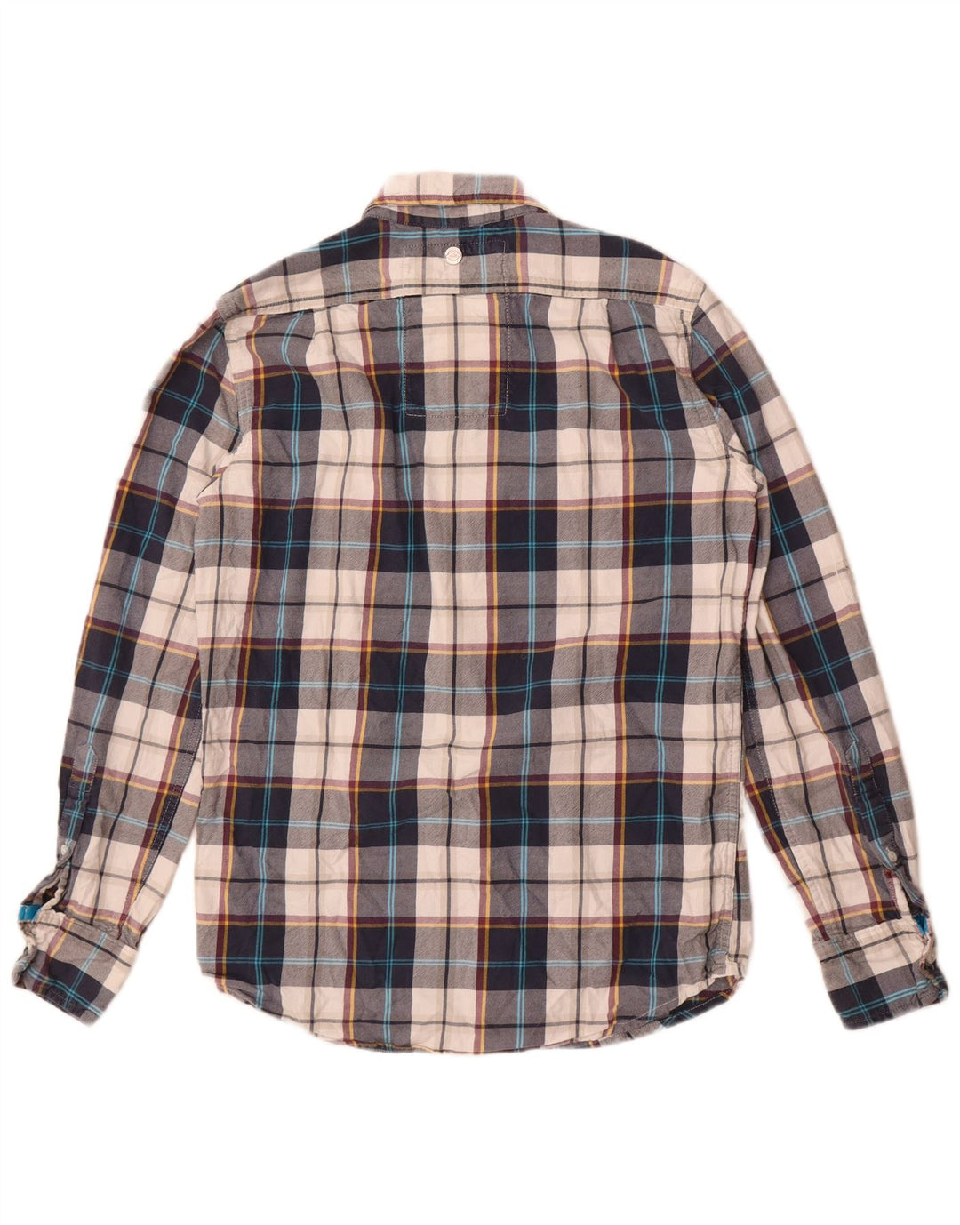 Camicia da uomo in flanella classica da boscaiolo Superdry a quadri multicolore medio