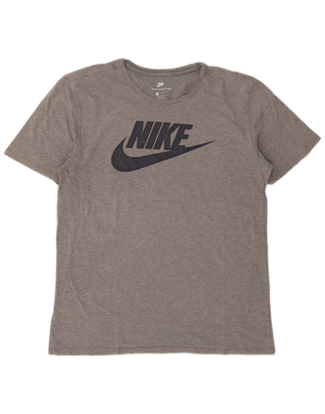 T-shirt grafica Nike da uomo con taglio atletico, grande, grigia chiazzata